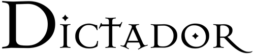 Dictador logo in black.